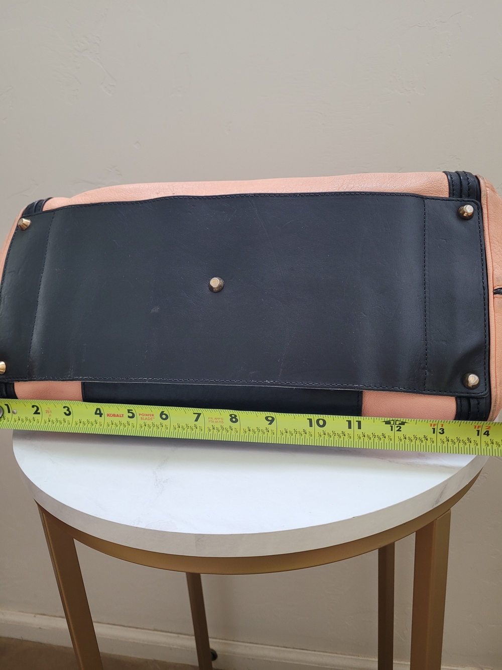 Chloé Black & Sunrise Peach Leather Medium Alice Satchel Bag Crossbody - Picture 15 of 16